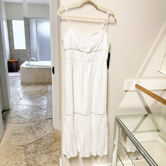 NEW Adrianna Papell Ivory Midi Dress 8 NWT - Picture 2 of 6